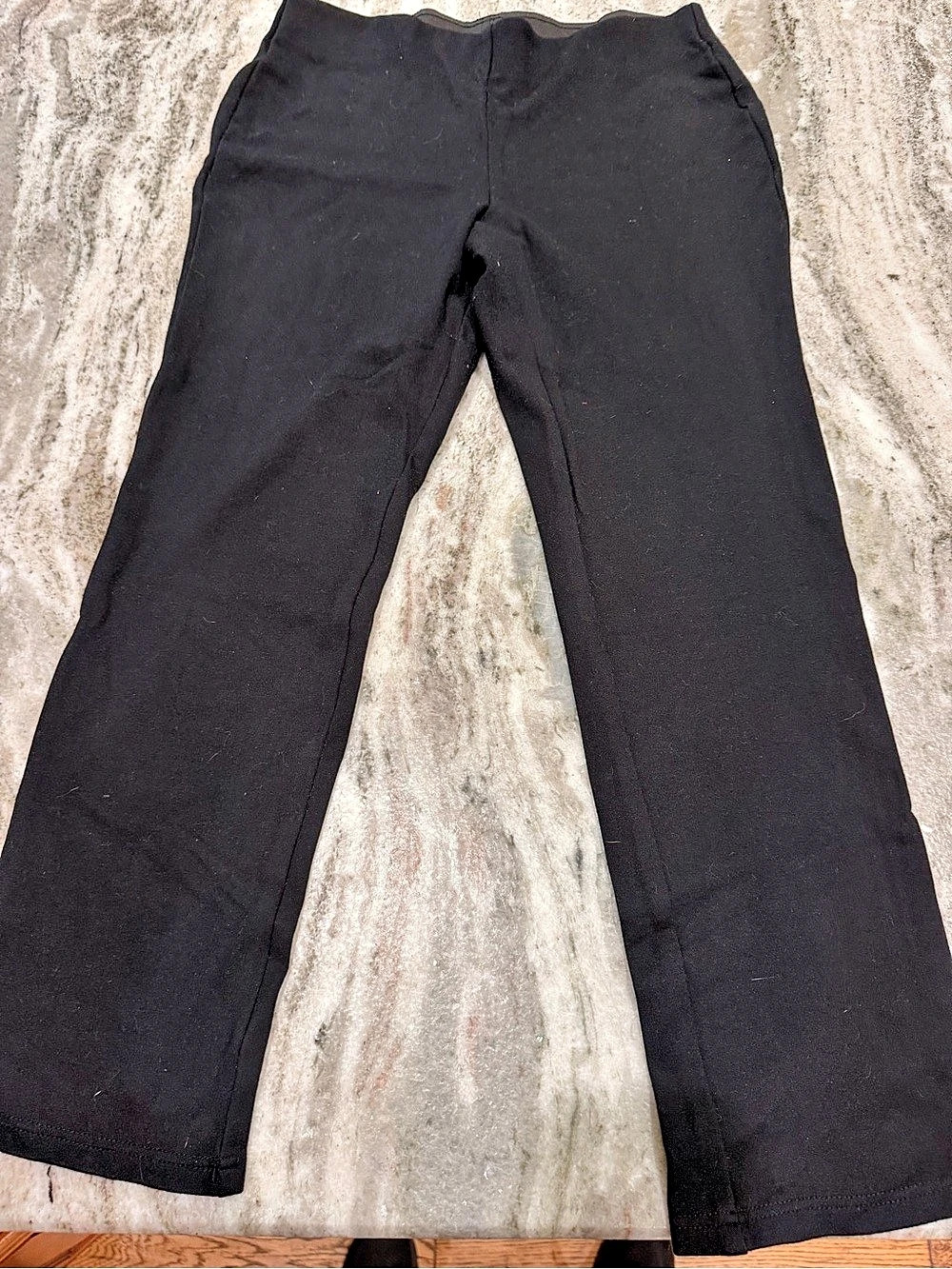 JM Collection Straight Leg Pants Black Size Small
